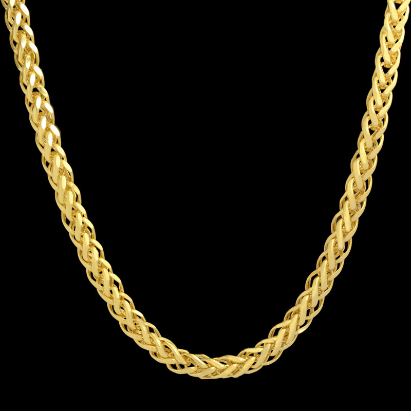 زنجیر طلا 18 عیار مردانه طلای مستجابی مدل میرو کد 65