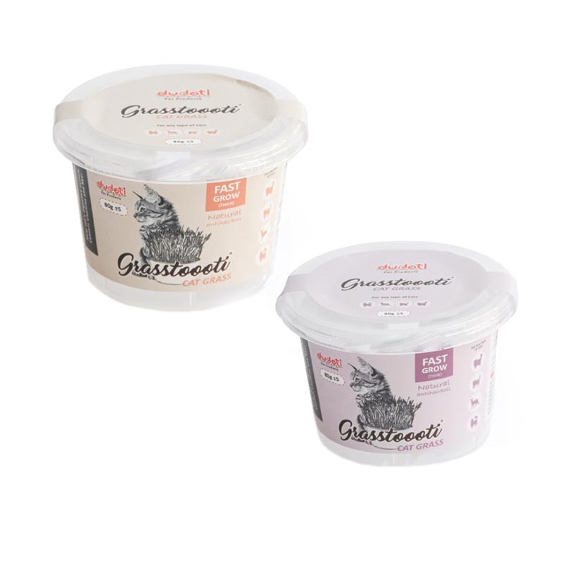 خرید و قیمت بذر علف گربه دودوتی مدل Mix وزن 80 گرم بسته 2 عددی