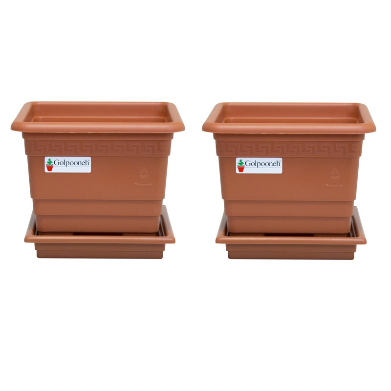 گلدان گلپونه مدل F115 مجموعه 2 عددی