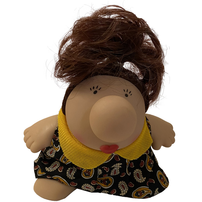 عروسک مستر دماغ مدل میس دماغ روشن طرح بته جقه ارتفاع 8 سانتی متر