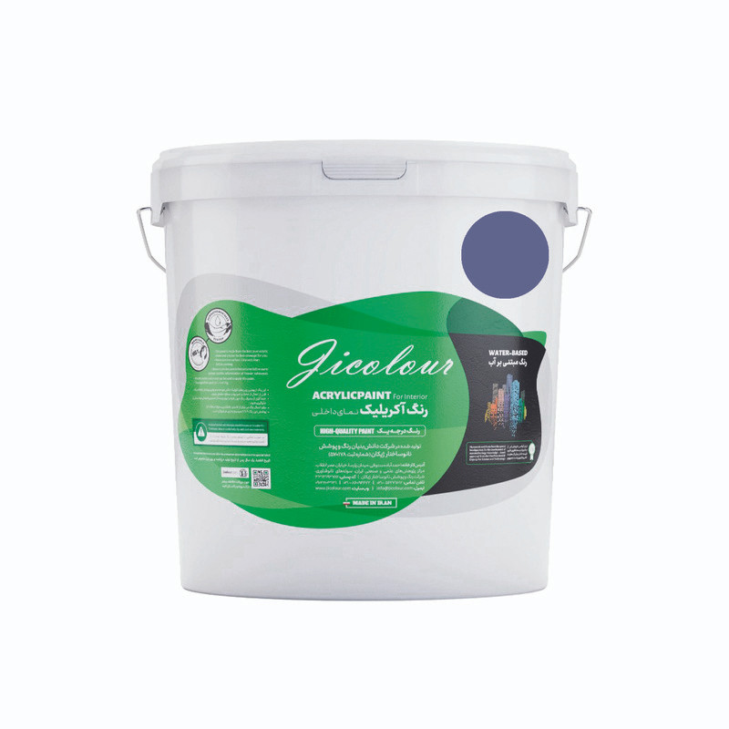 رنگ اکریلیک نمای داخل نیمه براق ژیکالر مدل چغندر کد M-V001 حجم 900میلی لیتر