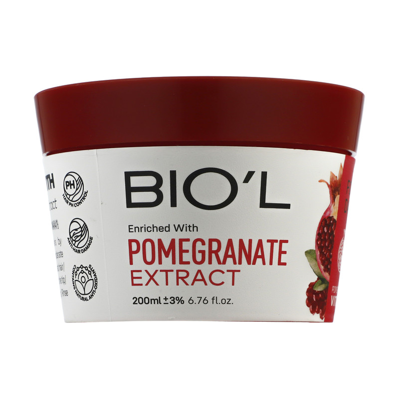 ماسک مو بیول مدل pomegranate حجم 200 میلی لیتر