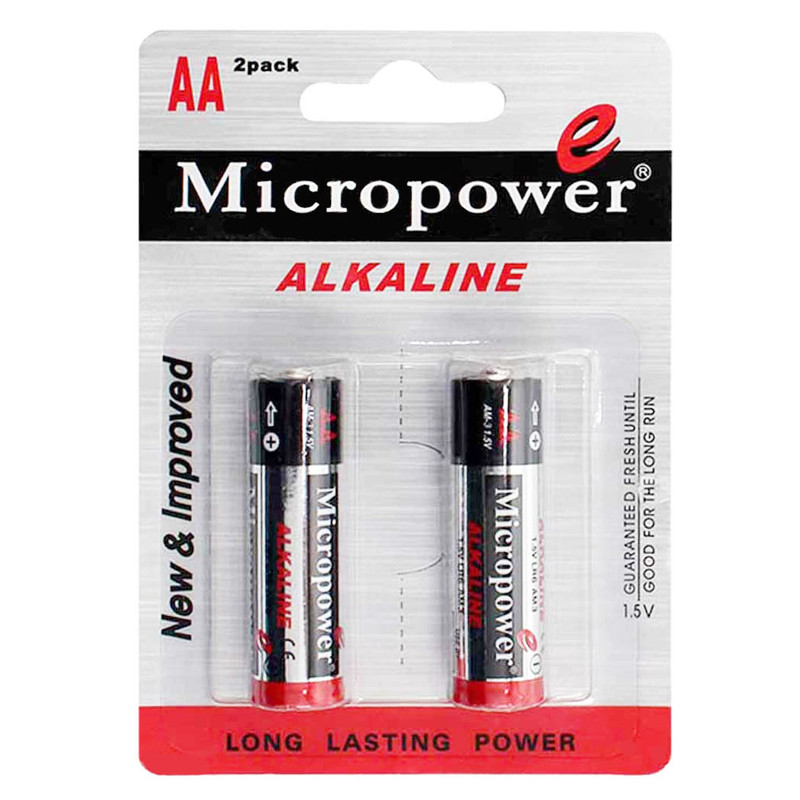 خرید و قیمت باتری قلمی میکروپاور مدل 55 بسته 2 عددی