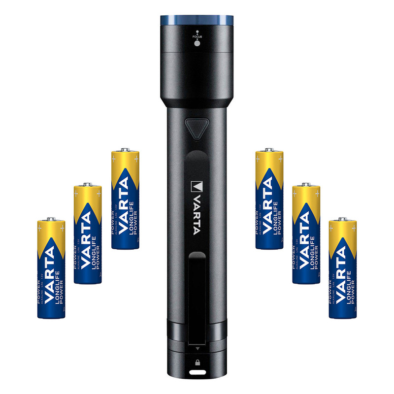 چراغ قوه وارتا مدل NIGHT CUTTER F40 به همراه باطری مجموعه 6 عددی