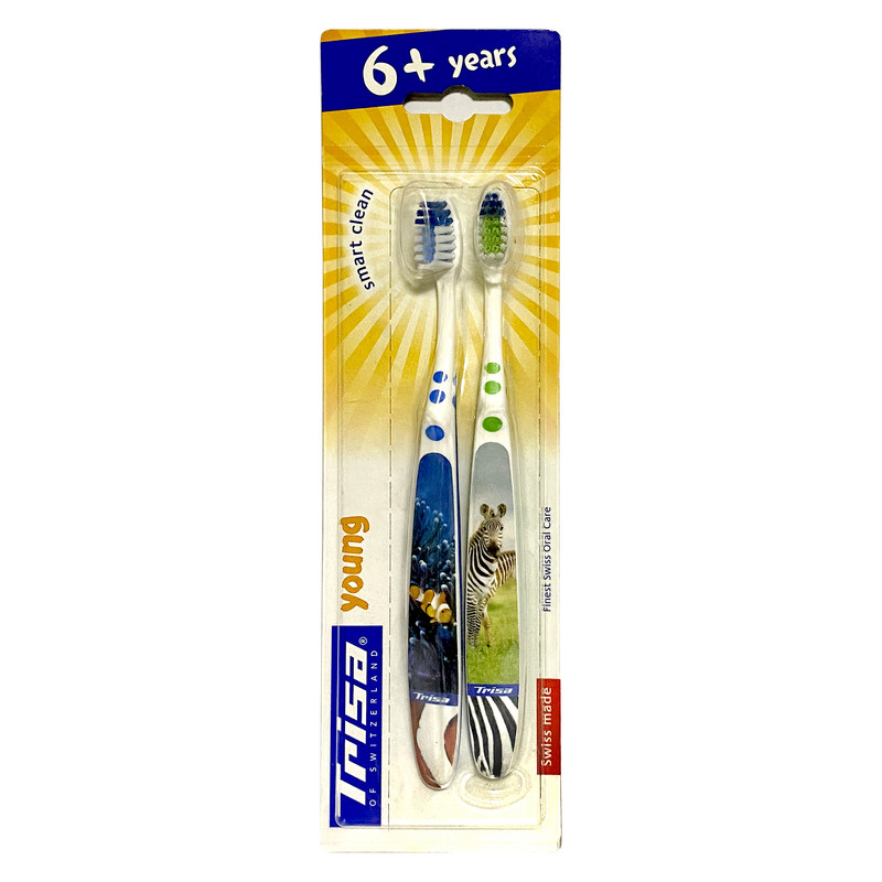 مسواک کودک تریزا مدل Smart Clean با برس نرم بسته 2 عددی