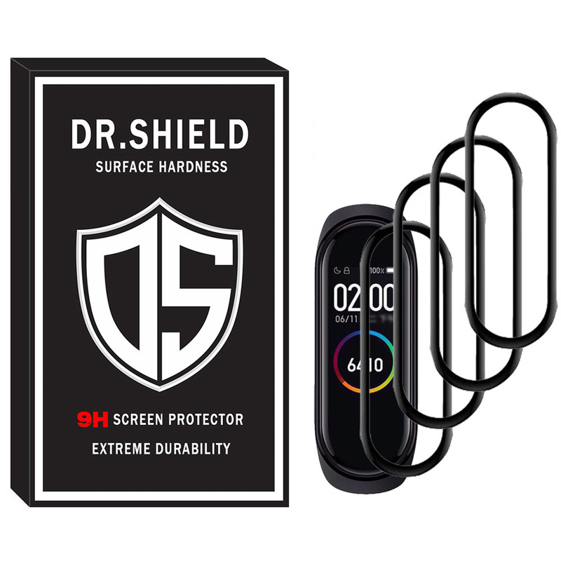 محافظ صفحه نمایش دکتر شیلد مدل DR_07 مناسب برای ساعت هوشمند شیائومی Mi Band 4 بسته چهار عددی