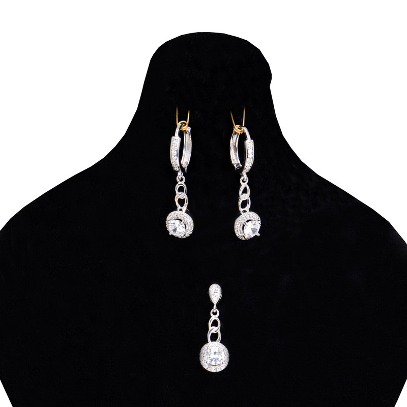 نیم ست نقره زنانه مدل GTA-672