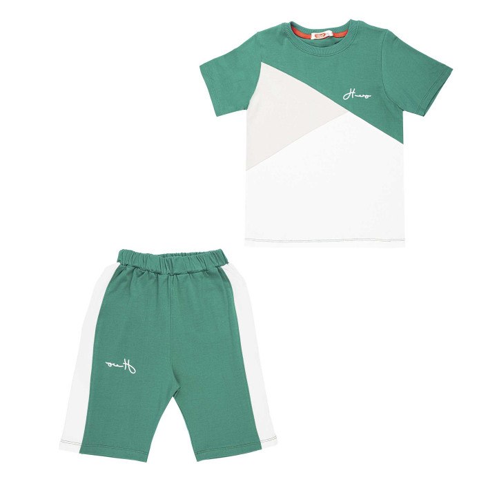 خرید و قیمت ست تی شرت و شلوارک مردانه مادر مدل triangle