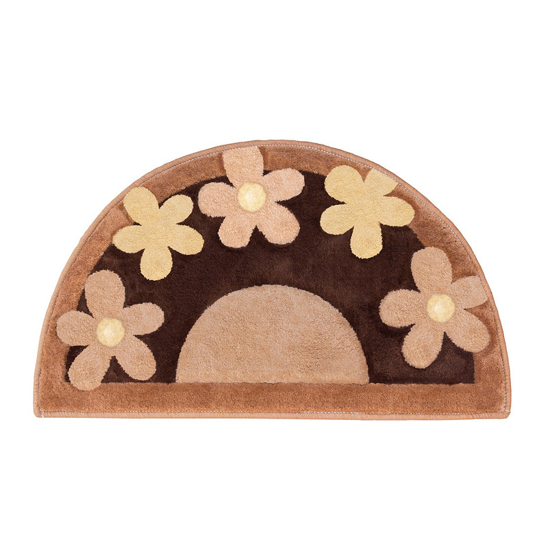 پادری فرشی زرباف مدل شکوفه سایز 50x80