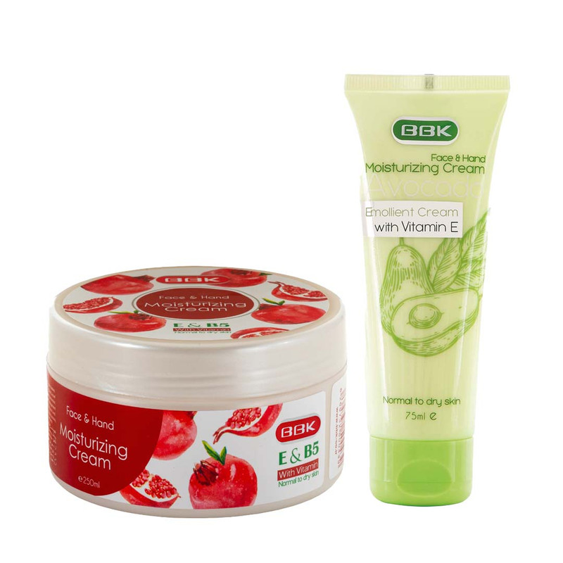 کرم مرطوب کننده ببک مدل انار حجم 250 میلی لیتر به همراه کرم مرطوب کننده ببک مدل آووکادو حجم 75 میلی لیتر