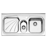 سینک ظرفشویی استیل البرز فانتزی مدل 610 در 50 روکار