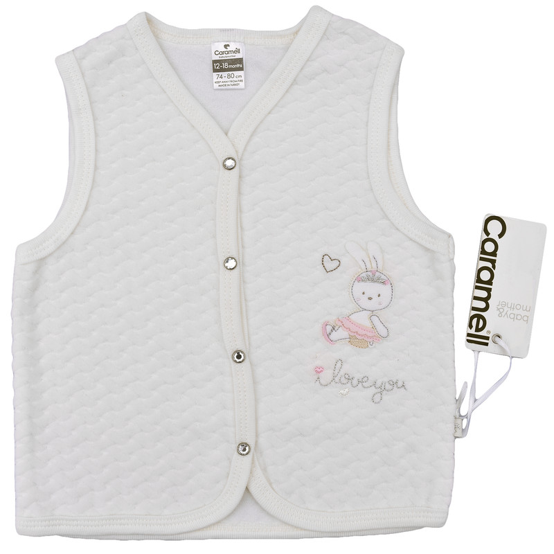 خرید و قیمت جلیقه نوزادی کارامل کد YLK2468-1