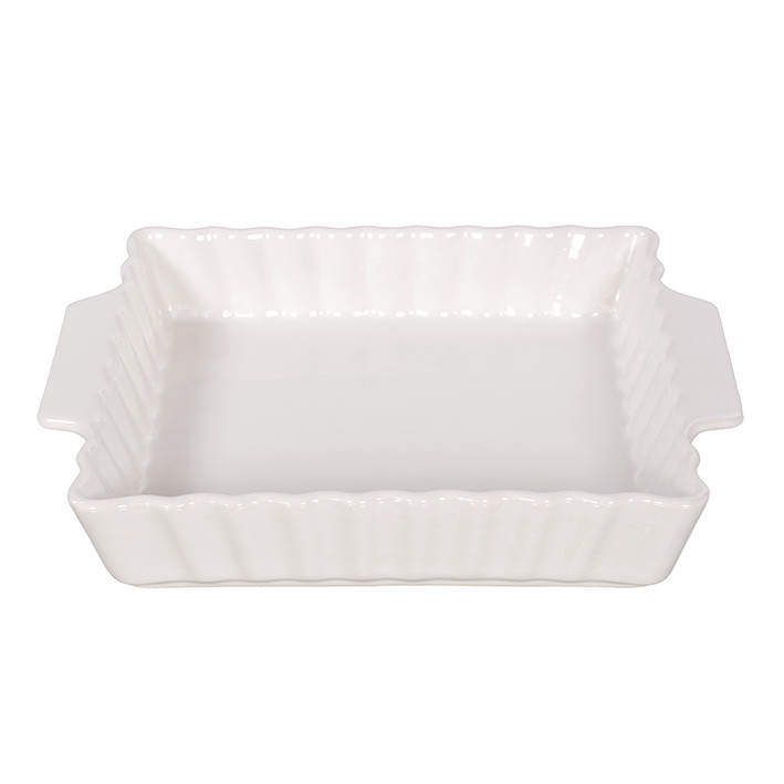 ظرف سرو مدل تارت مربعی طرح دسته دار کد 07