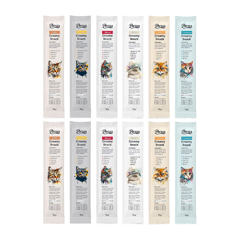 بستنی گربه پرسا مدل Mix وزن 20 گرم مجموعه 12 عددی