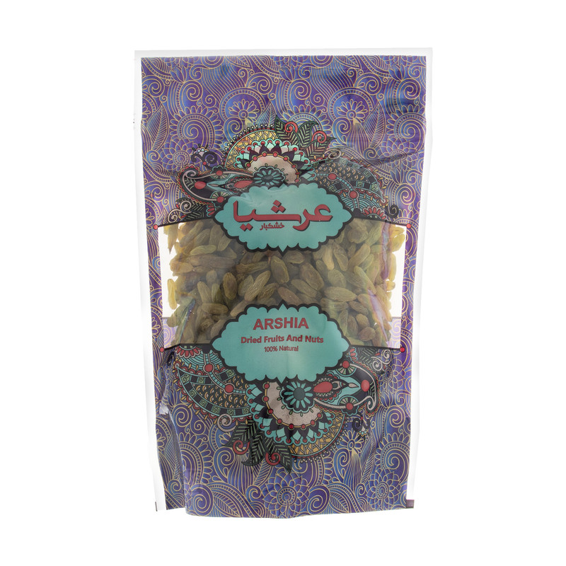 خرید و قیمت کشمش سبز عرشیا مقدار 1 کیلوگرم