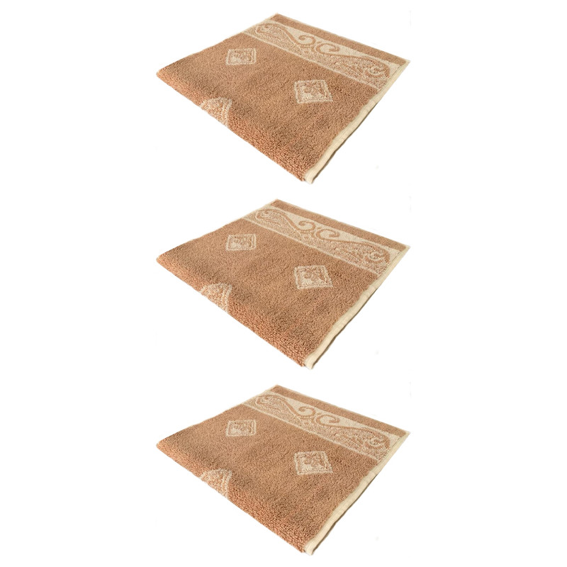 حوله دستی فرش مریم مدل Gol1 سایز 30x60 سانتی متر بسته 3 عددی