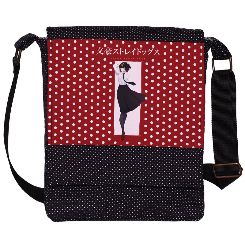 کیف دوشی زنانه چی چاپ مدل bungo stray dogs