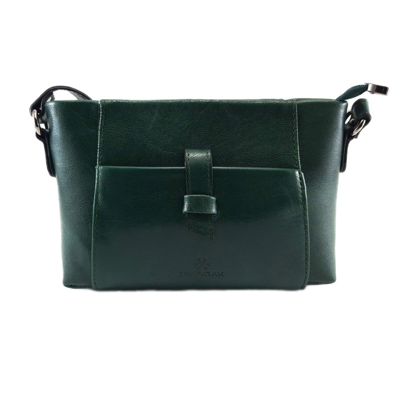 کیف دوشی زنانه شاپرک مدل چرم طبیعی