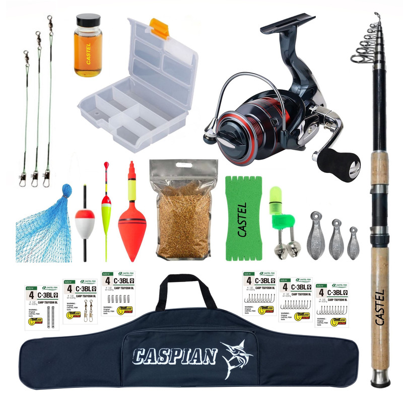 مجموعه ماهیگیری مدل کاستل SHIMANO 450 – 6000 مجموعه 64 عددی