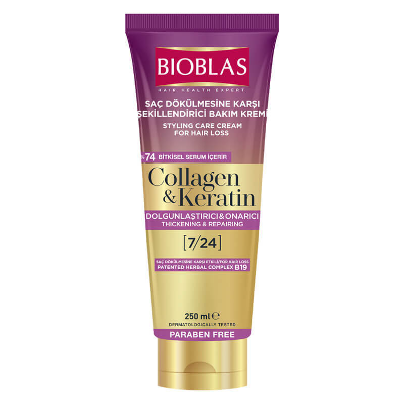 خرید و قیمت ماسک مو بیوبلاس مدل collagen kertin حجم 250 میلی لیتر