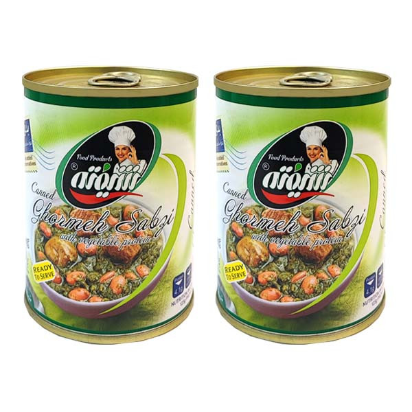 کنسرو خورشت سبزی با سویا شیفته - 370 گرم بسته 2 عددی