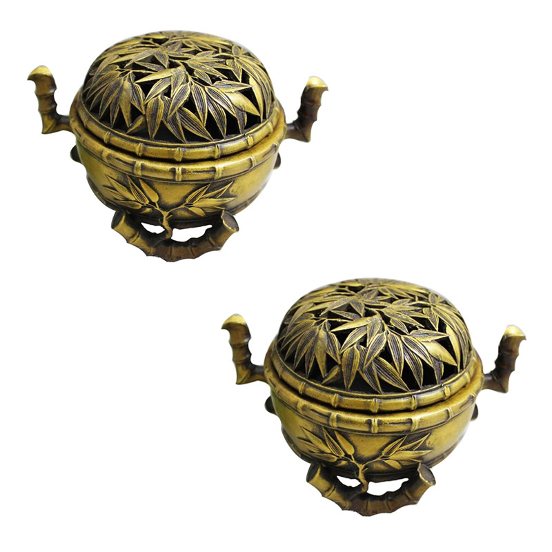 شکلات خوری برنزی مدل بامبو طرح پاندا بسته 2 عددی