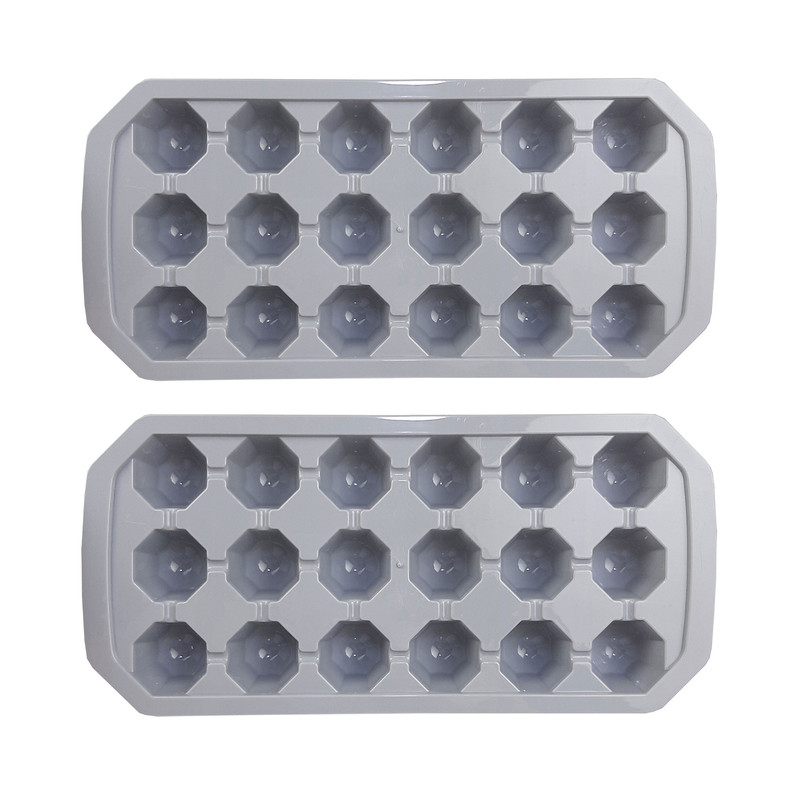 قالب یخ لاولی پلاست مدل 18 خانه کد DY-1107T مجموعه 2 عددی