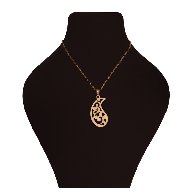 گردنبند طلا 18 عیار زنانه لیردا مدل اسلیمی کد akm 048