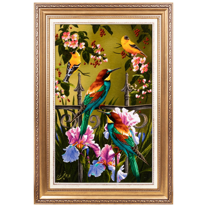 تابلو فرش دستباف سی پرشیا مدل پرنده زنبورخوار کد 903758