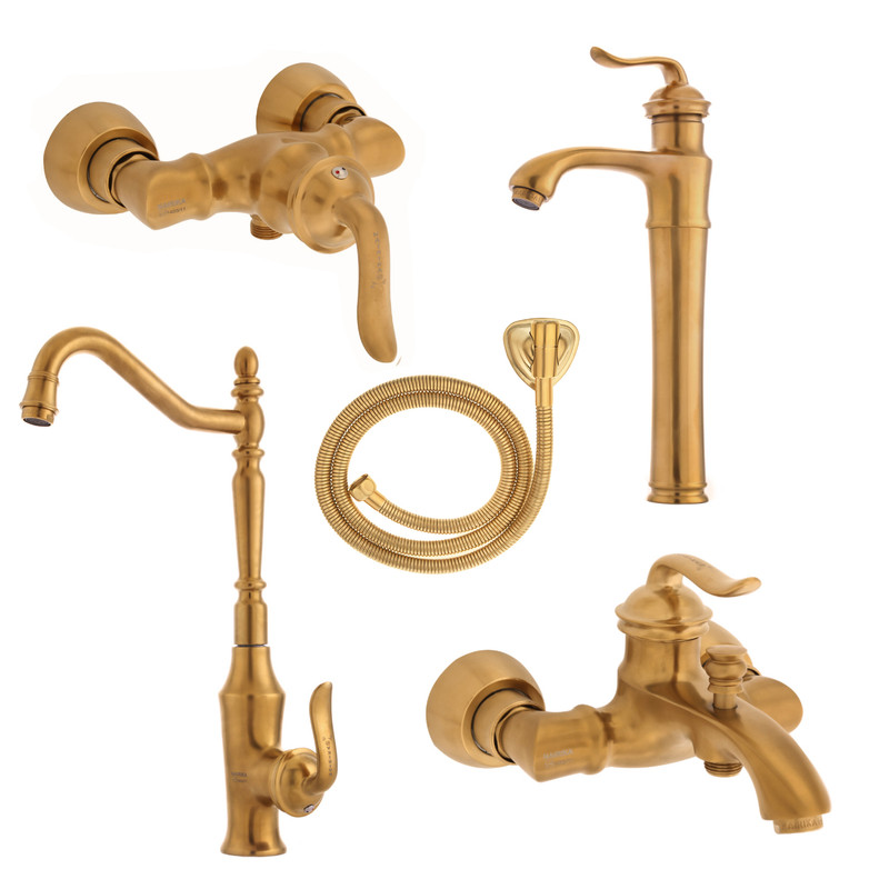 ست شیرآلات نایریکا مدل هلن کد B-M01 مجموعه 5 عددی