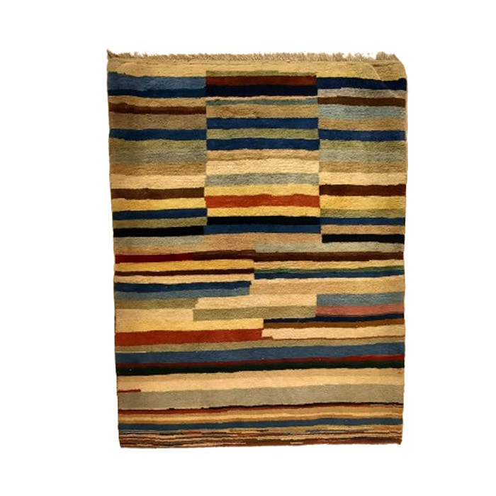 گبه فرش دستباف یک ونیم متری مدل بافت قشقای شیراز کد NKP.Z.N/42