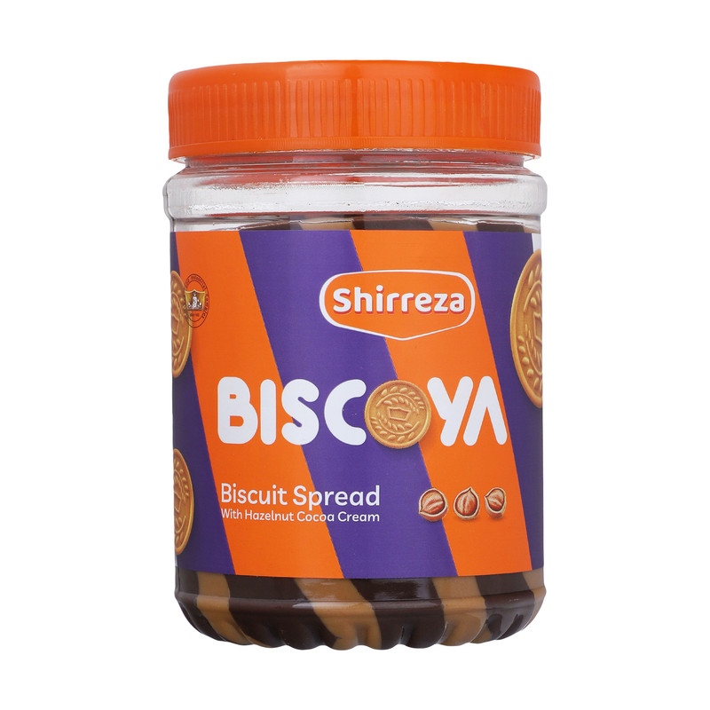 خرید و قیمت کرم بیسکویت شکلات فندقی شیررضا - 400 گرم