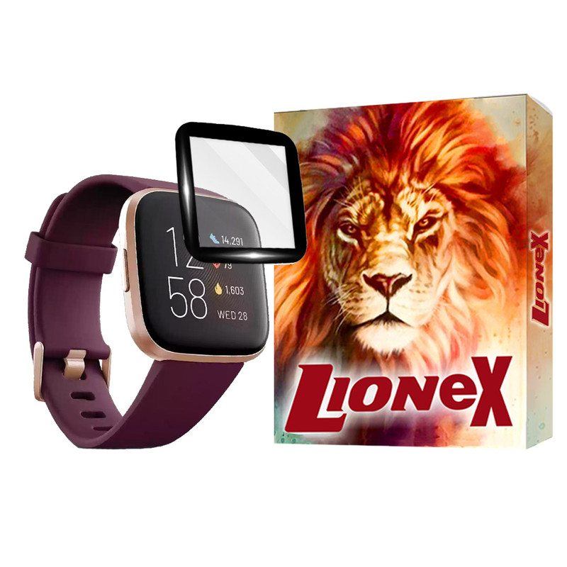 محافظ صفحه نمایش لایونکس مدل PMMAWL مناسب برای ساعت هوشمند فیت بیت Versa 2