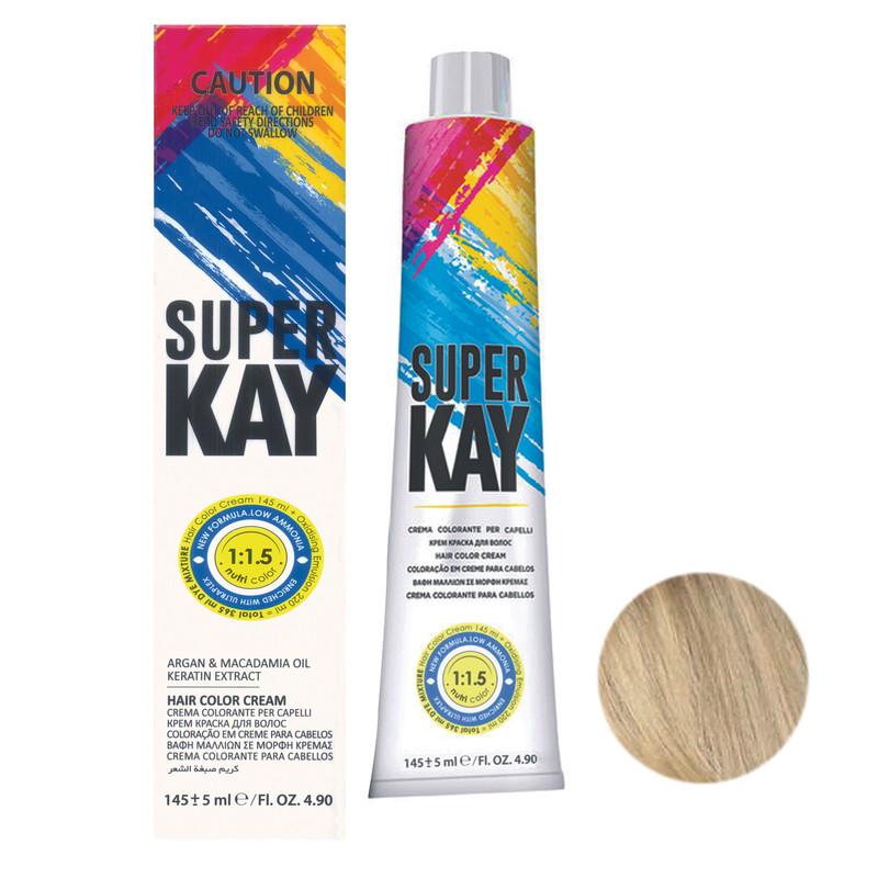 رنگ مو سوپرکی شماره S40 حجم 145 میلی لیتر رنگ کنفی عروسکی خیلی روشن