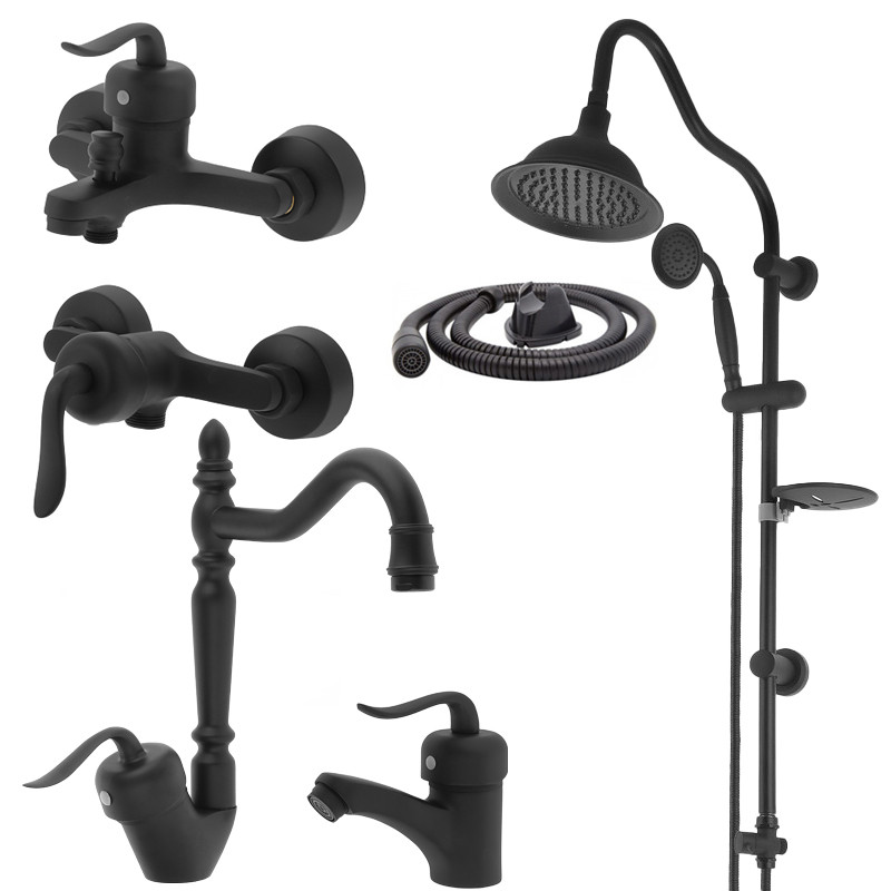 خرید و قیمت ست شیرآلات زحل کد 810 مجموعه 6 عددی