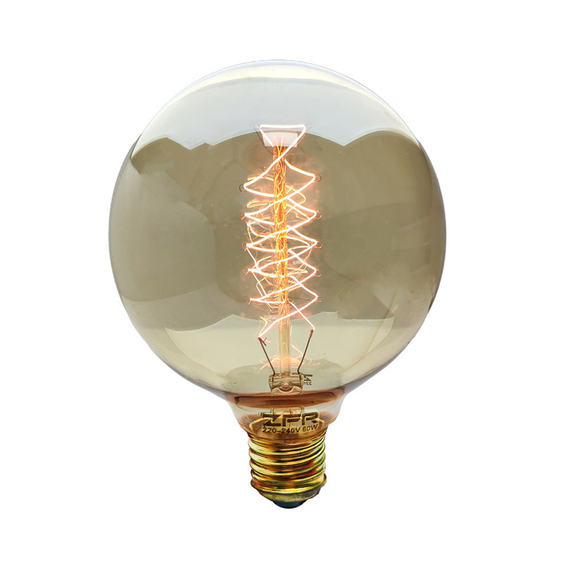 خرید و قیمت لامپ فیلامنتی 60 وات زد اف آر مدل گرد پایه E27