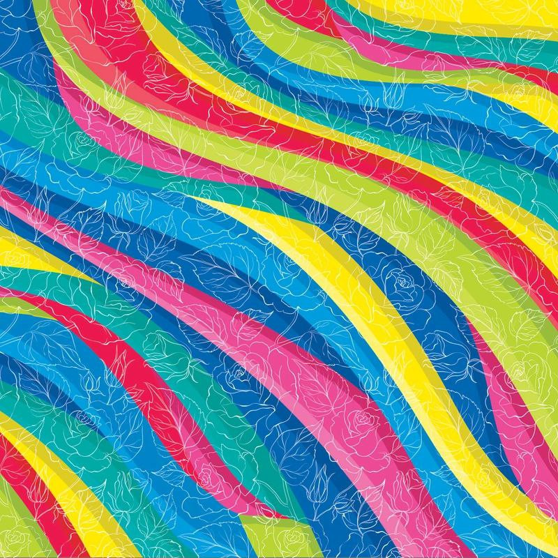 کاغذ کادو طرح رنگین کمان بسته 2 عددی