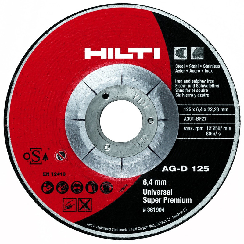 صفحه ساب فلز هیلتی مدل AG-D 125 UP مجموعه 5 عددی