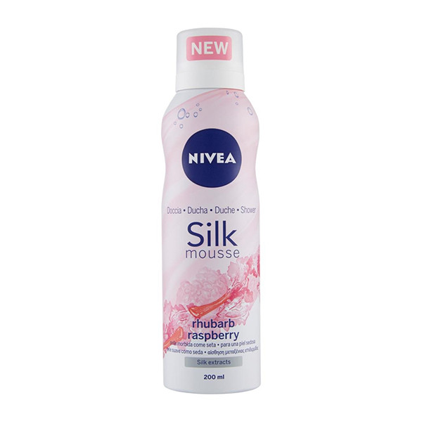 موس شستشو بدن نیوآ مدل Rhubarb Raspberry حجم 200 میلی لیتر