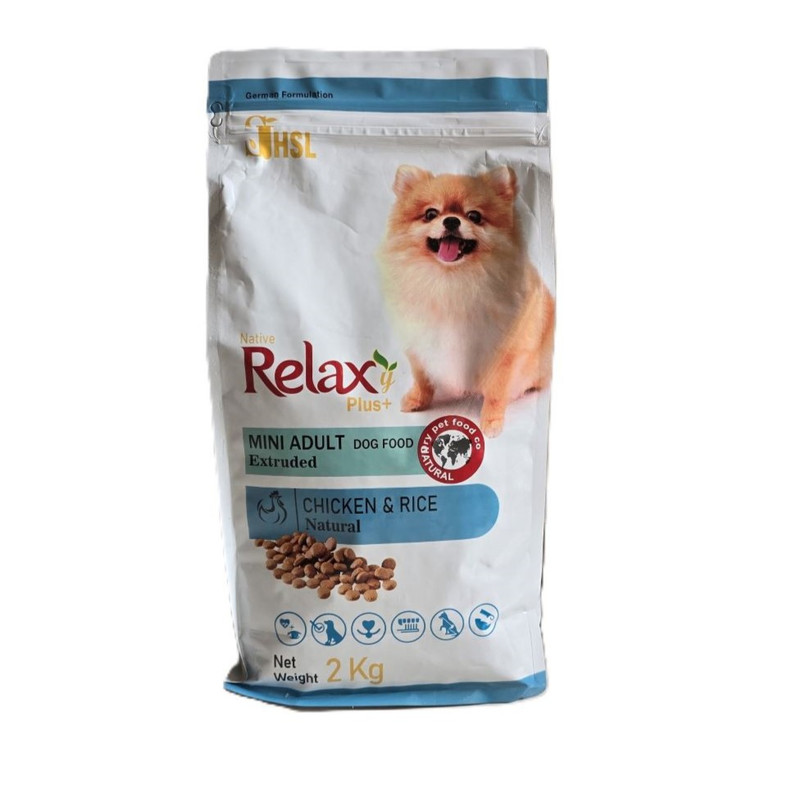 خرید و قیمت غذای خشک سگ ریلکسی مدل MINI ADULT وزن 2 کیلوگرم