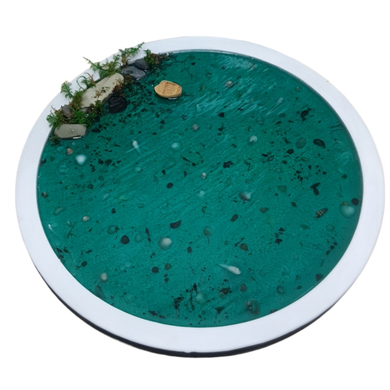 استند تزئینی رزینی طرح برکه