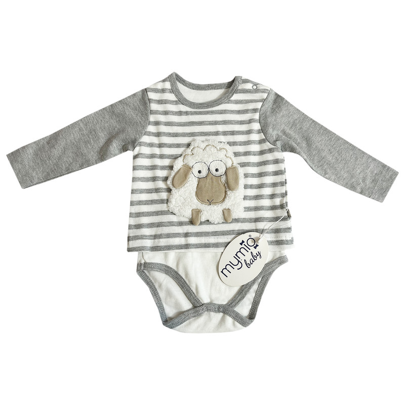 بادی آستین بلند نوزادی مای میو مدل L9370.6