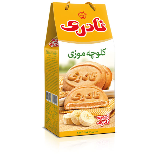 کلوچه موزی نادری بسته 12 عددی