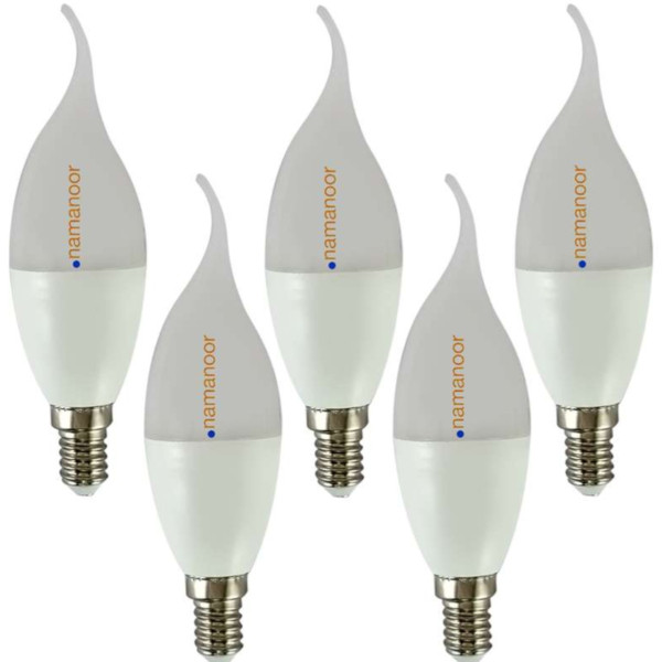 لامپ ال ای دی ۷ وات نمانور مدل اشکی پایه کوتاه پایه E14