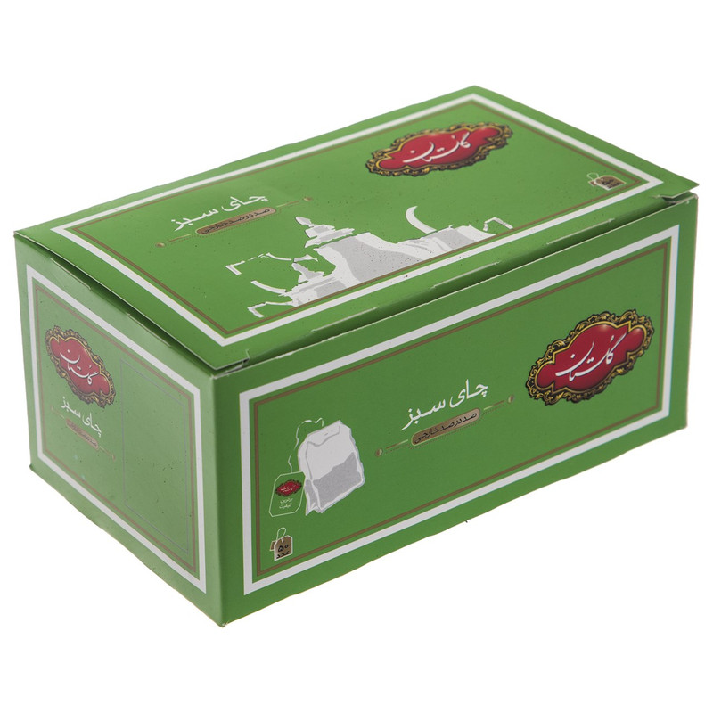 خرید و قیمت چای سبز کیسه ای گلستان بسته 50 عددی