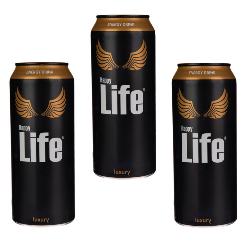 خرید و قیمت نوشابه انرژی زا هپی لایف- 500 میلی لیتر بسته 3 عددی