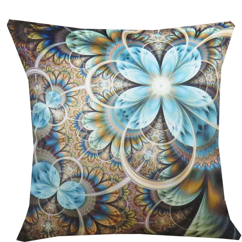 خرید و قیمت کاور کوسن اشمیت مدل گل نیلوفر آبی