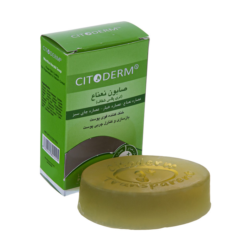 خرید و قیمت صابون شستشو سیتودرم مدل نعناع تری پلاس وزن 100 گرم