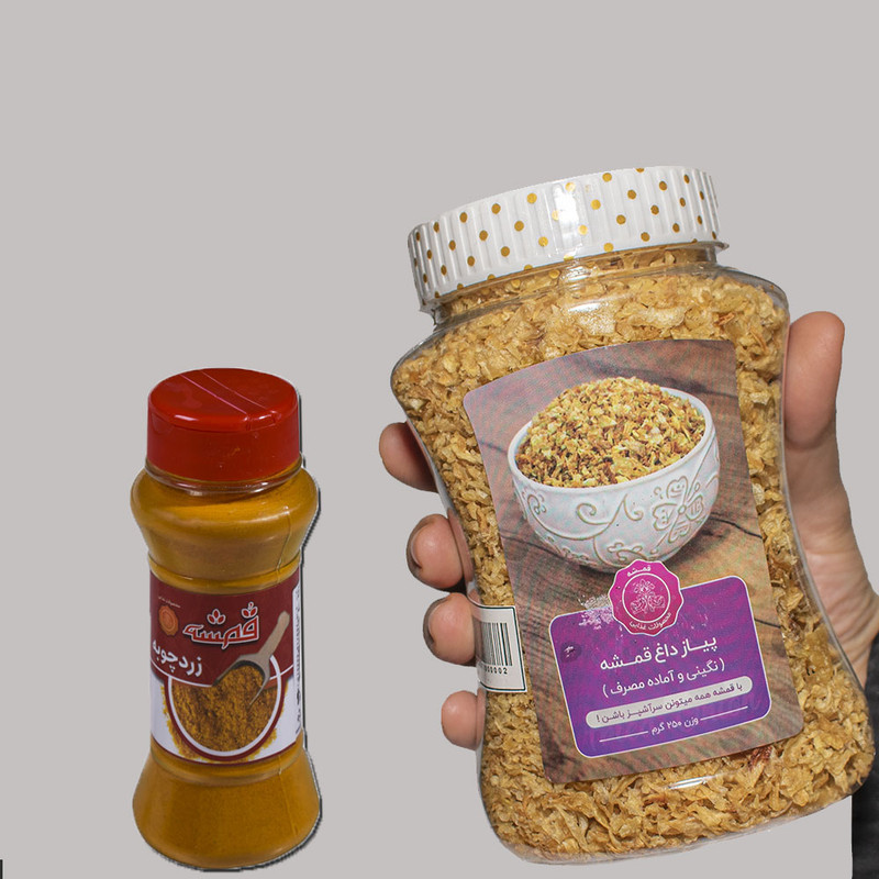 خرید و قیمت پک پیاز داغ و ادویه قمشه -325 گرمی