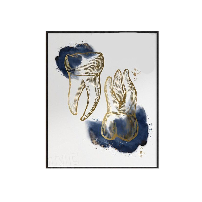 تابلو نقاشی اکریلیک طرح دندانپزشکی کد dec34